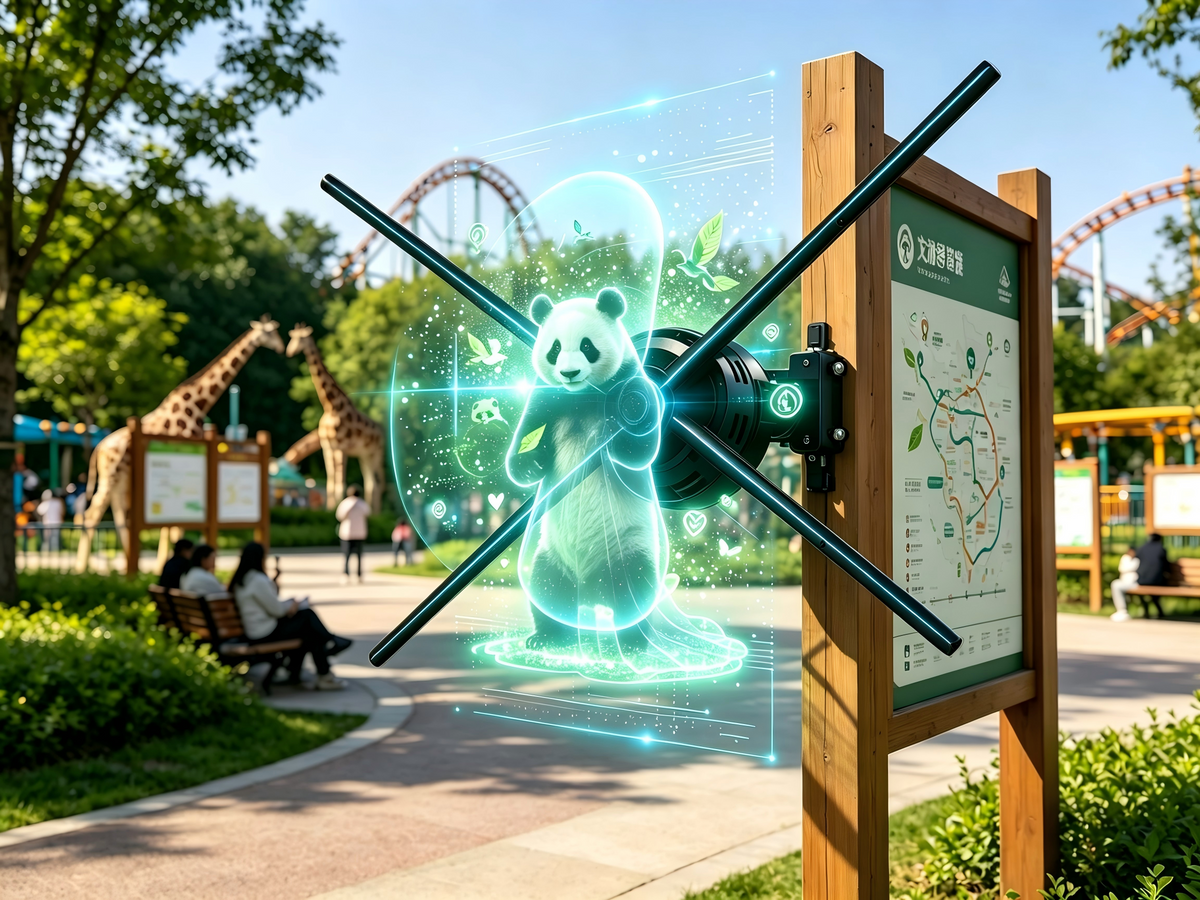 Theme Park 3D Hologram Fan: Create Immersive Fantasy Attractions & Viral Moments