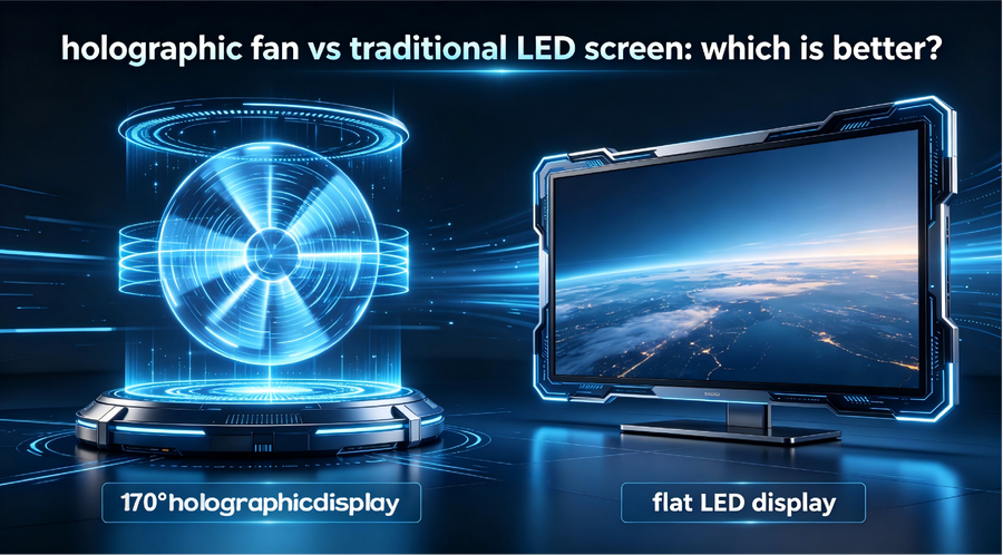 Holographic Fan vs Traditional LED Screen: Which Is Better?