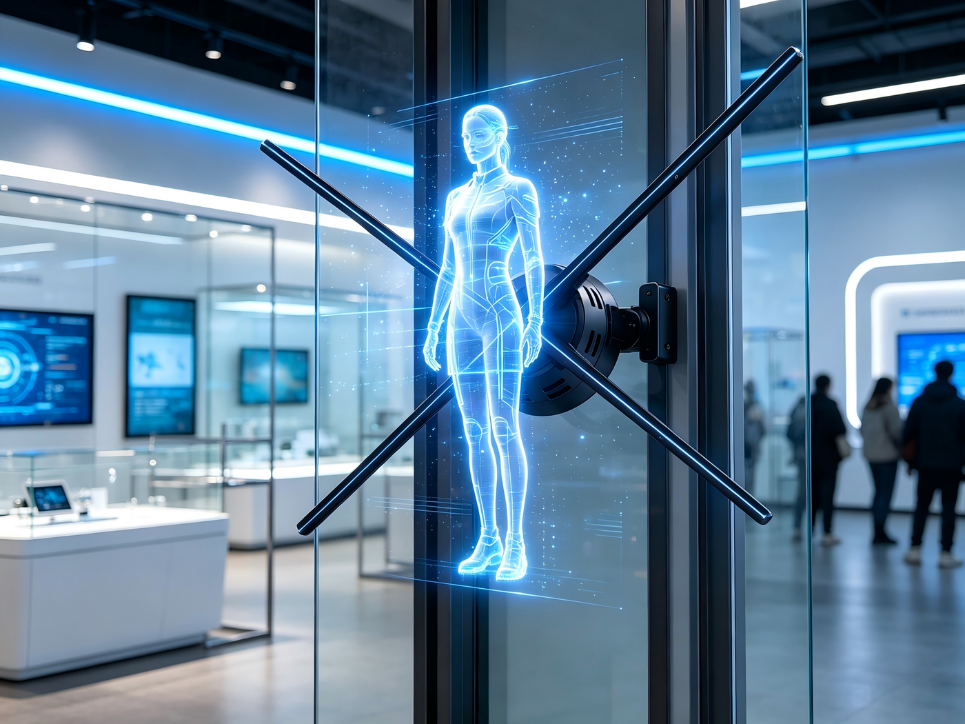 Corporate Exhibition Hall Hologram Fan: Digitize Brand Showrooms in 2026