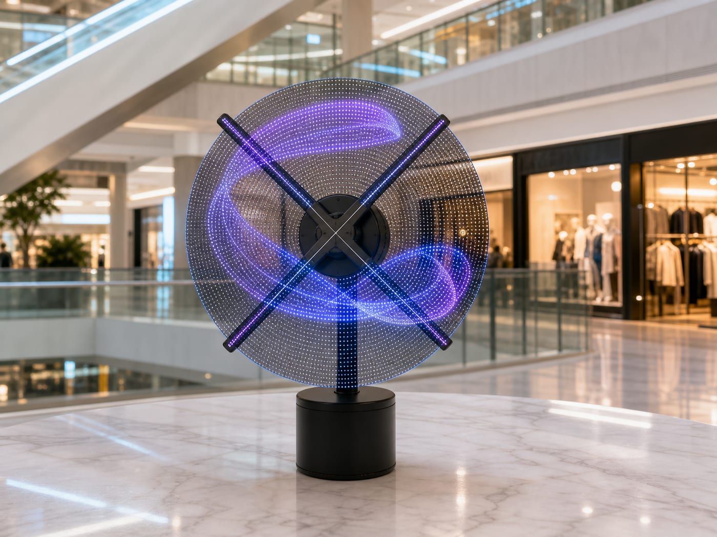 Shopping Mall Holographic Display