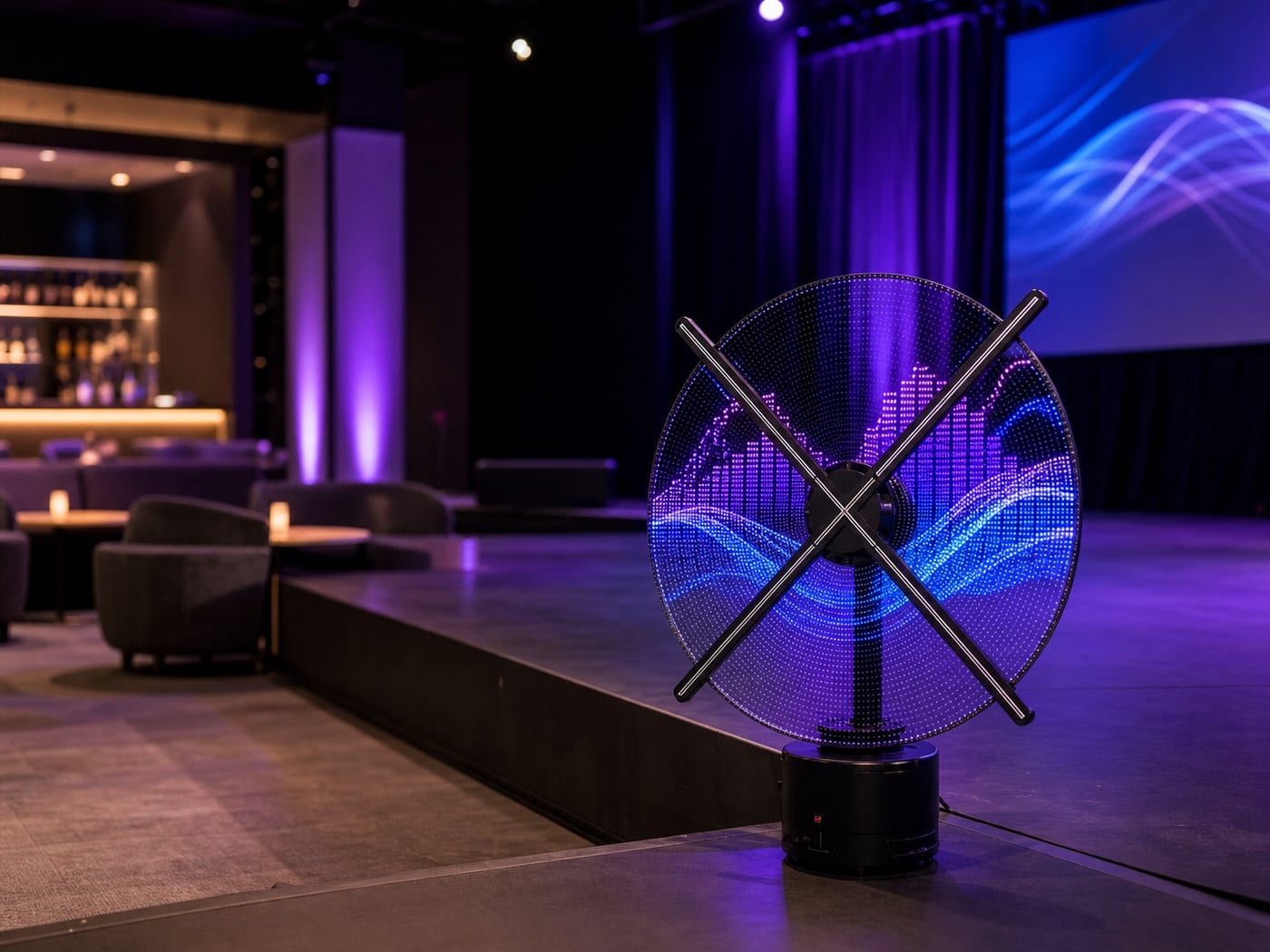 Trade Show Holographic Fan Display